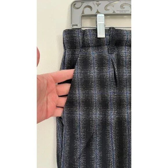 MYTHS PLAID DEGRADE WOOL DRESS PANTS 31 - Picture 5 of 10